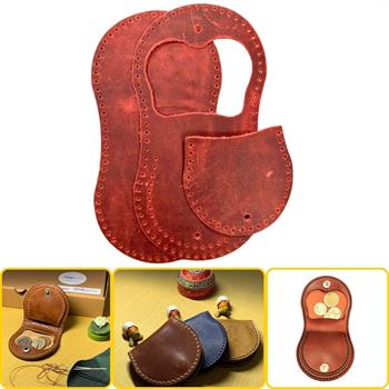 Side Bozuk Para Hakiki Deri Cüzdan Kendin Yap Seti, Diy Parça Deri Hobi Kit