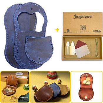 Side Bozuk Para Hakiki Deri Cüzdan Kendin Yap Seti, Diy Parça Deri Hobi Kit