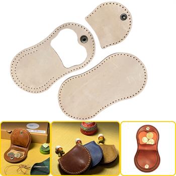Side Bozuk Para Hakiki Deri Cüzdan Kendin Yap Seti, Diy Parça Deri Hobi Kit