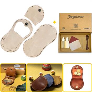 Side Bozuk Para Hakiki Deri Cüzdan Kendin Yap Seti, Diy Parça Deri Hobi Kit