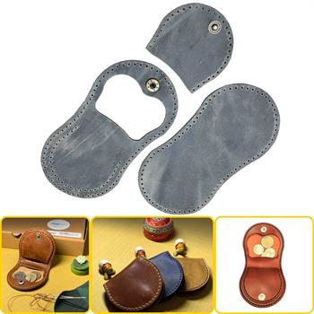 Side Bozuk Para Hakiki Deri Cüzdan Kendin Yap Seti, Diy Parça Deri Hobi Kit