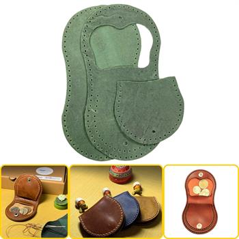 Side Bozuk Para Hakiki Deri Cüzdan Kendin Yap Seti, Diy Parça Deri Hobi Kit