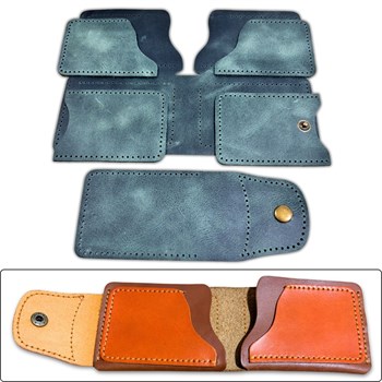 Şile Neo DIY Deri Cüzdan Kartlık, Hakiki Deri Erkek Kadın Cüzdan Kendin Yap Seti