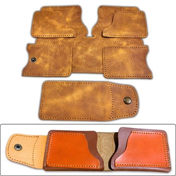 Şile Neo DIY Deri Cüzdan Kartlık, Hakiki Deri Erkek Kadın Cüzdan Kendin Yap Seti