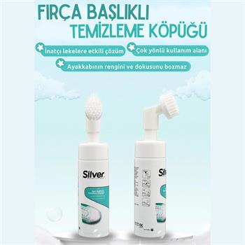 Silver Ayakkabı Bakım ve Temizleme Köpüğü, Fırça Başlıklı, 150 ml