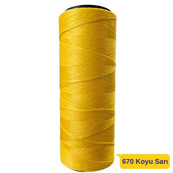 Mumlu İp 1,0 mm-100 mt Mumlu İplik Takı Deri Hobi Saraç İpliği Çanta İpi