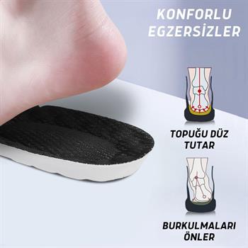 Siyah Bez Anatomik Ayakkabı Tabanlığı, 1 Çift