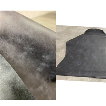Siyah Tiana Crazy Deri 1.2-1.4 mm, Deri Hobi İçin Crazy Deri Hakiki Deri Parçası