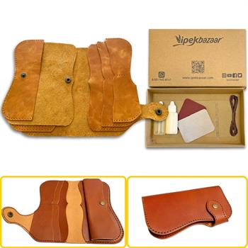 Sofia Kadın Hakiki Deri Cüzdan Kendin Yap Seti, Diy Parça Deri Hobi Kit