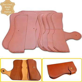 Sofia Kadın Hakiki Deri Cüzdan Kendin Yap Seti, Diy Parça Deri Hobi Kit