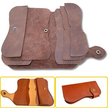 Sofia Kadın Hakiki Deri Cüzdan Kendin Yap Seti, Diy Parça Deri Hobi Kit