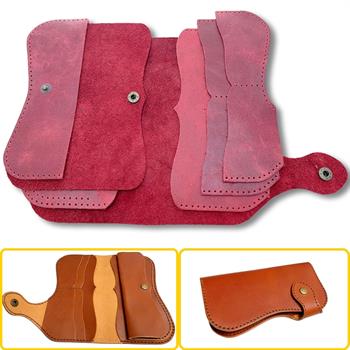 Sofia Kadın Hakiki Deri Cüzdan Kendin Yap Seti, Diy Parça Deri Hobi Kit