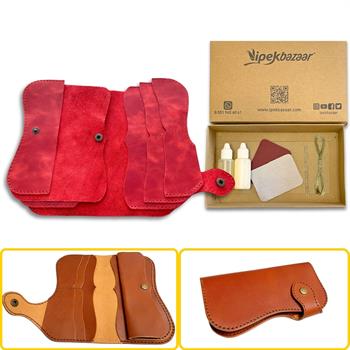 Sofia Kadın Hakiki Deri Cüzdan Kendin Yap Seti, Diy Parça Deri Hobi Kit