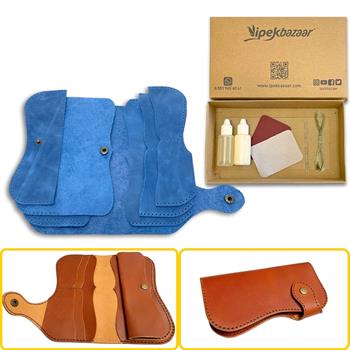 Sofia Kadın Hakiki Deri Cüzdan Kendin Yap Seti, Diy Parça Deri Hobi Kit
