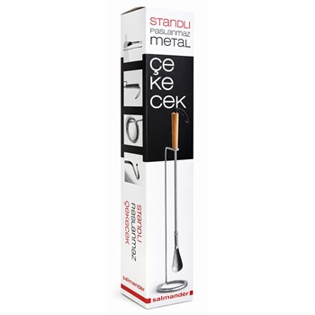 Standlı Paslanmaz Metal Ayakkabı Çekecek