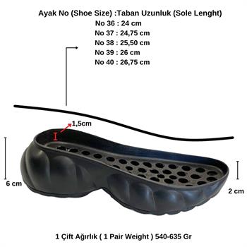 T196 Siyah Örgü Ayakkabı Tabanı, Hobi Örgü Taban