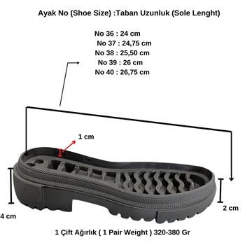 T205 Örgü Ayakkabı Tabanı, Hobi Örgü Taban