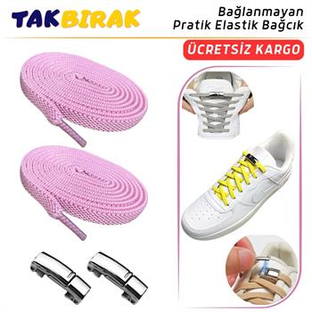 Takbırak Mıknatıslı Lastikli Ayakkabı Bağcığı, Akıllı Bağcık, Bot, Çocuk, Spor Converse Nike Bağcık