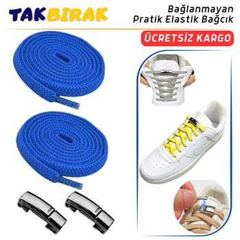 Takbırak Mıknatıslı Lastikli Ayakkabı Bağcığı, Akıllı Bağcık, Bot, Çocuk, Spor Converse Nike Bağcık