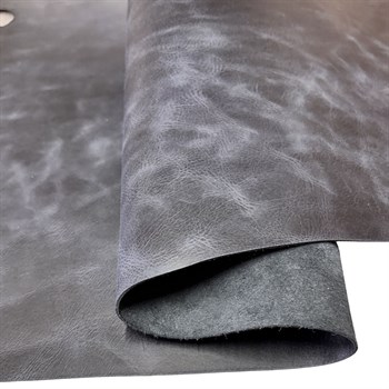 Siyah Tiana Crazy Deri 1.2-1.4 mm, Deri Hobi İçin Crazy Deri Hakiki Deri Parçası