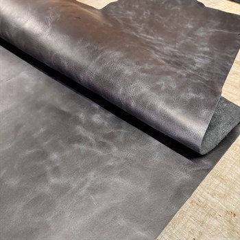 Siyah Tiana Crazy Deri 1.2-1.4 mm, Deri Hobi İçin Crazy Deri Hakiki Deri Parçası