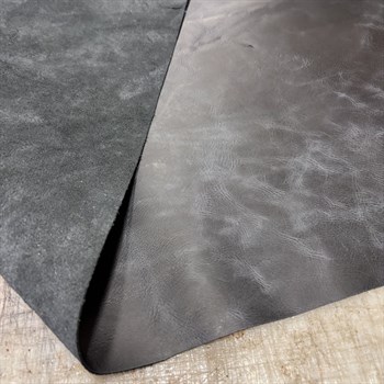 Siyah Tiana Crazy Deri 1.2-1.4 mm, Deri Hobi İçin Crazy Deri Hakiki Deri Parçası