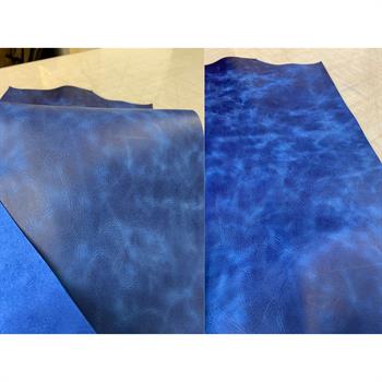 Tiana Crazy Mavi Parça Deri No: 06 Deri Hobi İçin Hakiki Deri