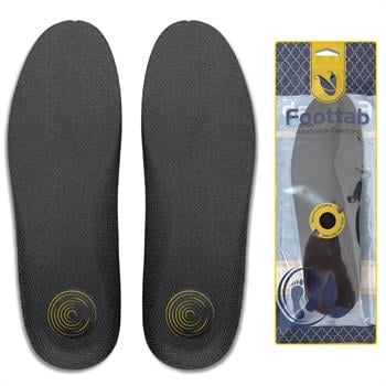 Tam Ortopedik Darbe Emici Spor İç Tabanlık, Koşu, Yürüyüş ve İş İçin Rahat Ayakkabı Tabanı, Siyah