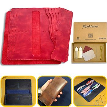 Üsküdar Telefon Kılıflı Hakiki Deri Cüzdan Kendin Yap Seti, Diy Parça Deri Hobi Kit