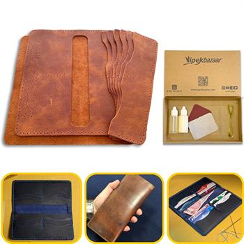 Üsküdar Telefon Kılıflı Hakiki Deri Cüzdan Kendin Yap Seti, Diy Parça Deri Hobi Kit