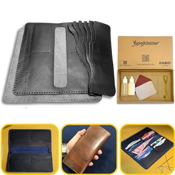 Üsküdar Telefon Kılıflı Hakiki Deri Cüzdan Kendin Yap Seti, Diy Parça Deri Hobi Kit