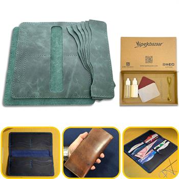 Üsküdar Telefon Kılıflı Hakiki Deri Cüzdan Kendin Yap Seti, Diy Parça Deri Hobi Kit