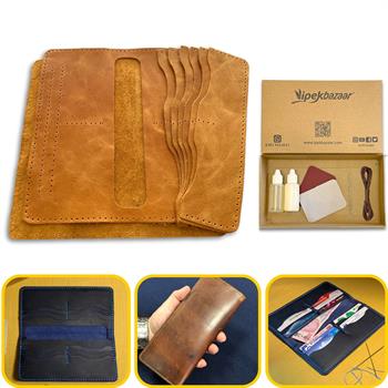 Üsküdar Telefon Kılıflı Hakiki Deri Cüzdan Kendin Yap Seti, Diy Parça Deri Hobi Kit