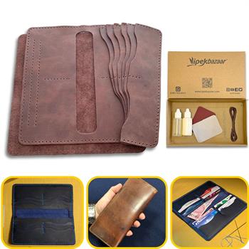 Üsküdar Telefon Kılıflı Hakiki Deri Cüzdan Kendin Yap Seti, Diy Parça Deri Hobi Kit