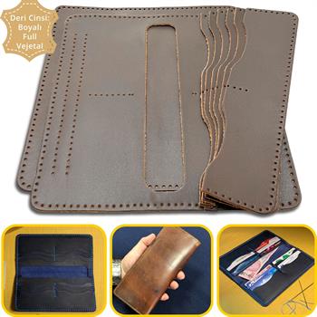 Üsküdar Telefon Kılıflı Hakiki Deri Cüzdan Kendin Yap Seti, Diy Parça Deri Hobi Kit