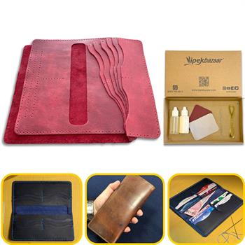 Üsküdar Telefon Kılıflı Hakiki Deri Cüzdan Kendin Yap Seti, Diy Parça Deri Hobi Kit
