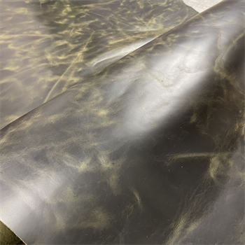 Verona Crazy Deri Olive 1.4-1.6 mm, Deri Hobi Uğraşı İçin Parlak Hakiki Parça Deri 