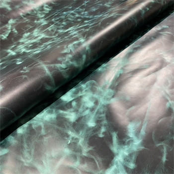 Verona Crazy Deri SuYeşili 1.4-1.6 mm, Deri Hobi Uğraşı İçin Parlak Hakiki Parça Deri 