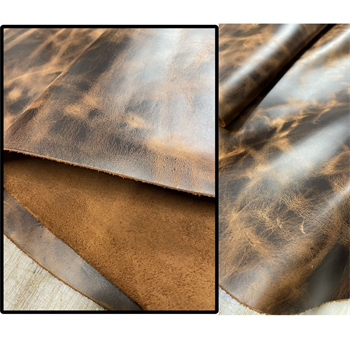 Verona Crazy Deri Taba 1.4-1.6 mm, Deri Hobi Uğraşı İçin Parlak Hakiki Parça Deri 