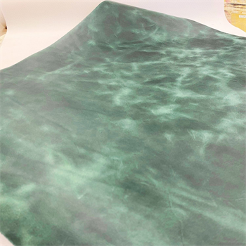 Yeşil Tiana Crazy Deri 1.2-1.4 mm, Deri Hobi İçin Crazy Deri Hakiki Deri Parçası