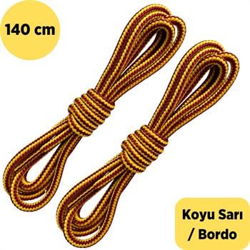Yuvarlak Bot Bağcığı, Fitilli Dayanıklı Sağlam Bağcık, Ayakkabı Bağcığı Bağı Ipi