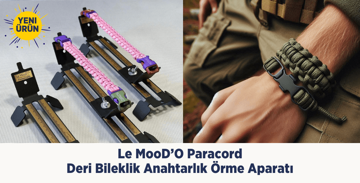 Le MooD’O Paracord / Deri Bileklik Anahtarlık Örme Aparatı