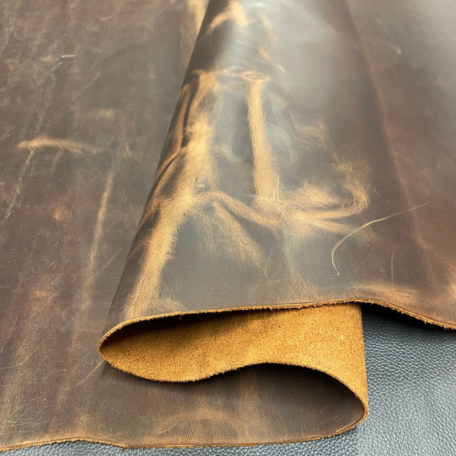  Crazy Deri Taba-1.6 mm, Deri Hobi Uğraşı İçin Hakiki Parça Deri 