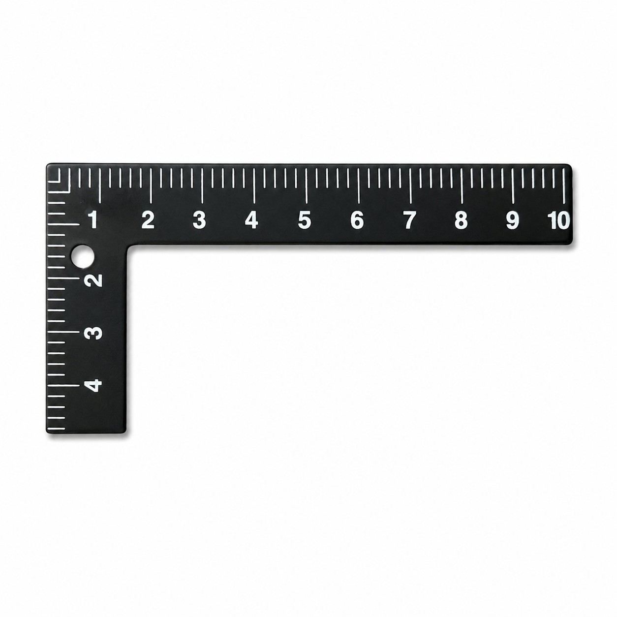 10 cm L Gönye Cetvel Çelik, Hassas Ölçü ve 90° Açı Cetveli, Deri Hobi, Ahşap ve Modelcilik