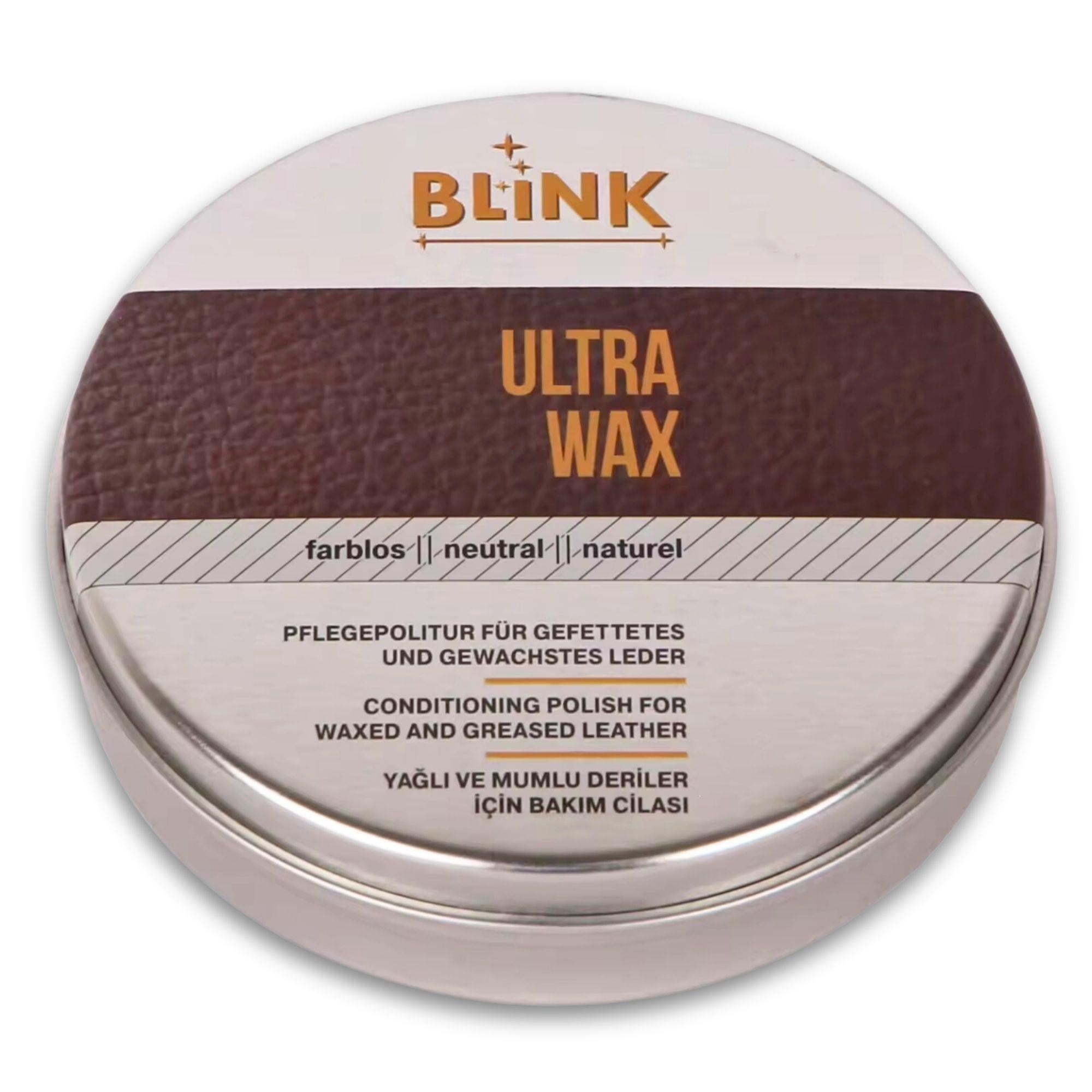 Blink Ultra Wax Deri Bakım Cilası 125 ml, Naturel, Yağlı ve Mumlu Deri & Ayakkabı Cilası