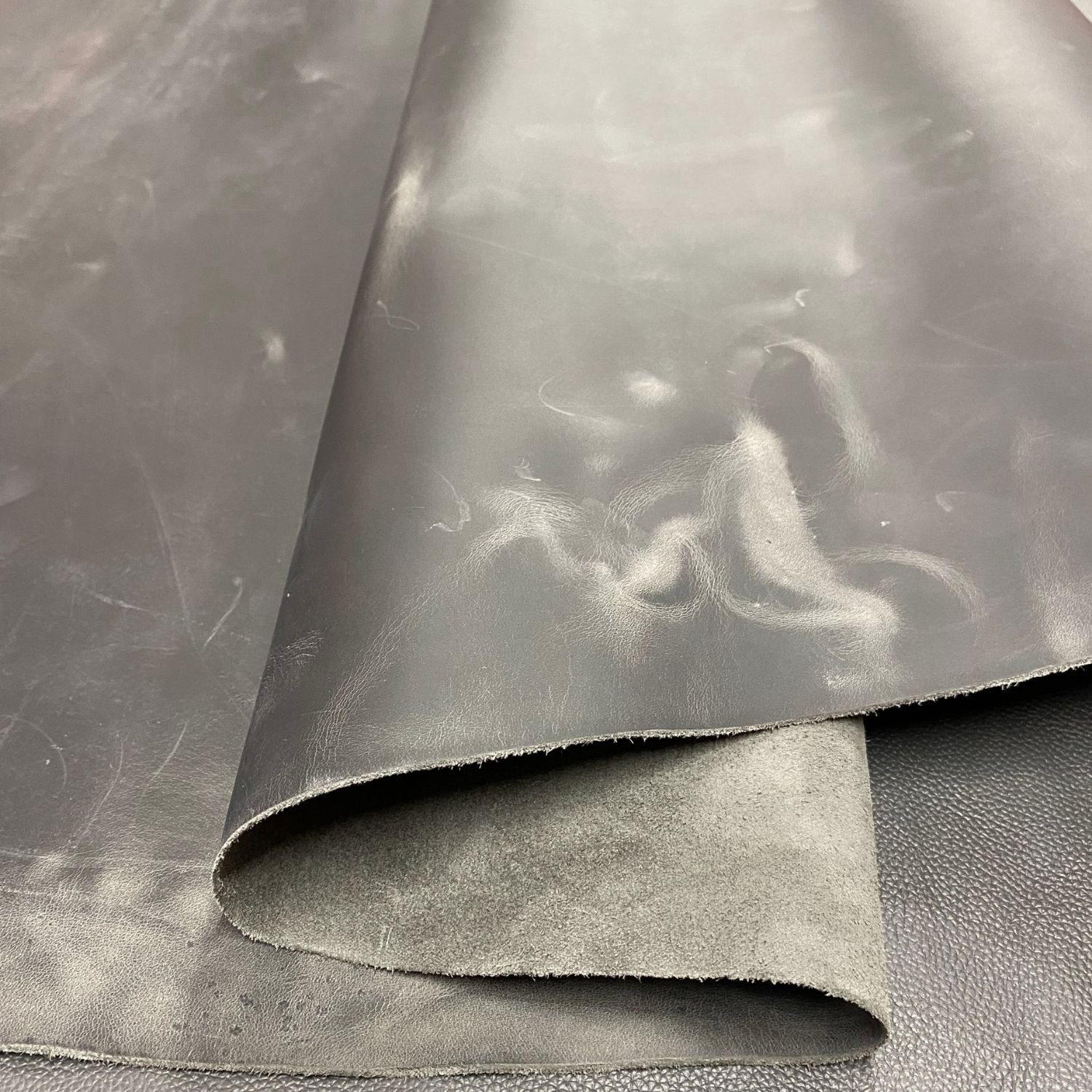 Crazy Deri Gri -1.6 mm, Deri Hobi Uğraşı İçin Hakiki Parça Deri 