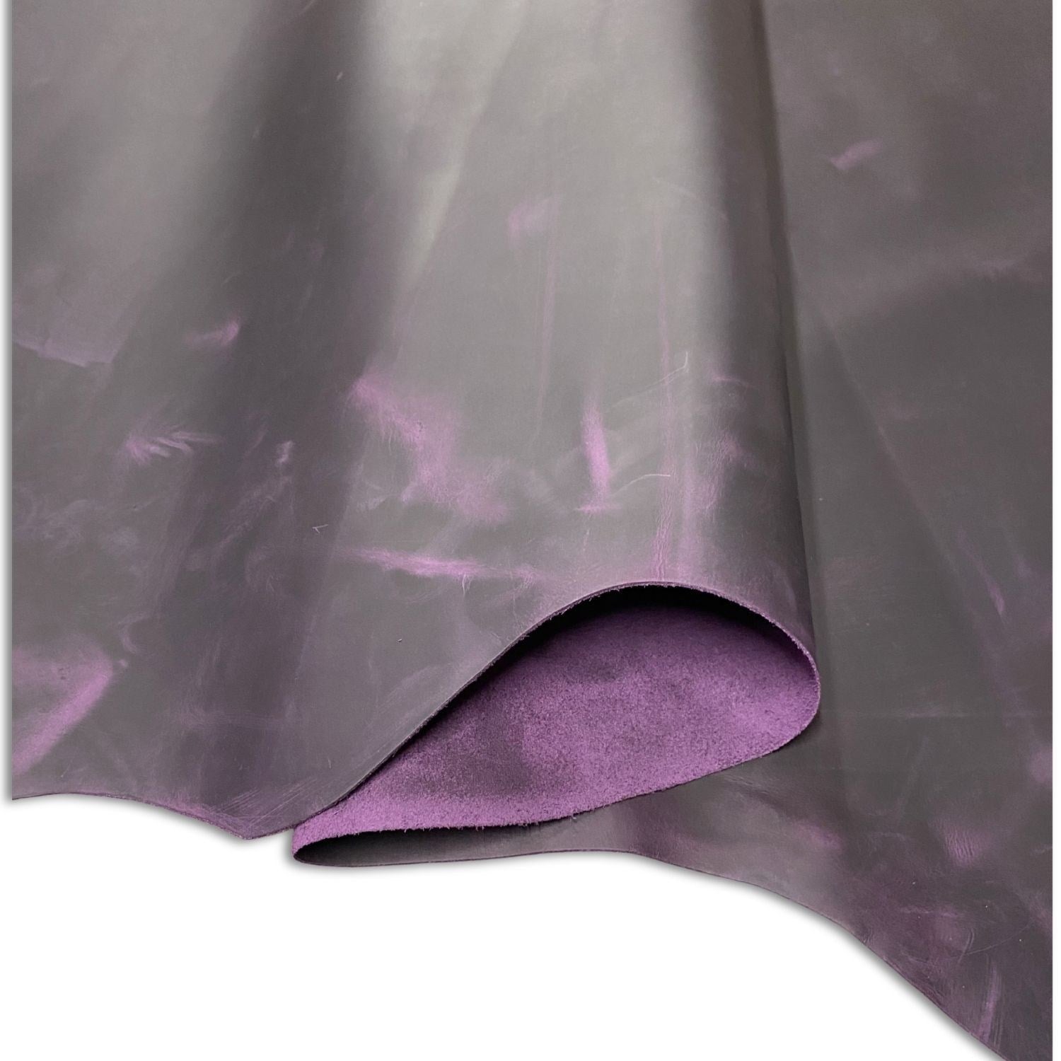 Crazy Deri Mor-1.6 mm, Deri Hobi Uğraşı İçin Hakiki Parça Deri 