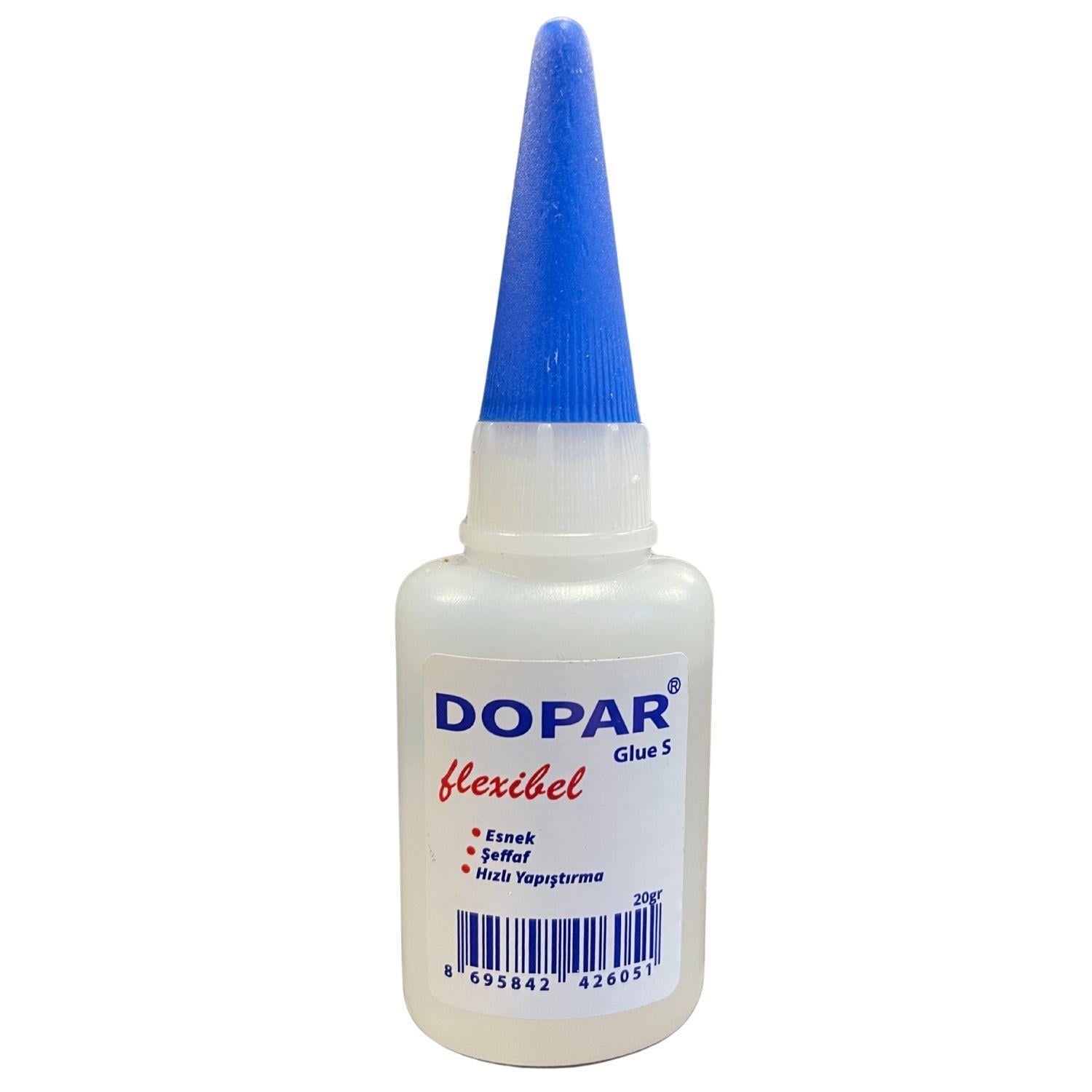 Dopar Flexibel Glue S Süper Esnek Şeffaf Hızlı Yapıştırıcı 20 Gr