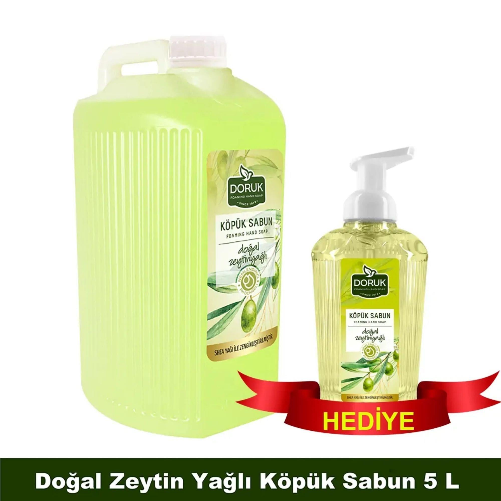 Doruk Doğal Zeytinyağlı Köpük Sabun 5 Litre