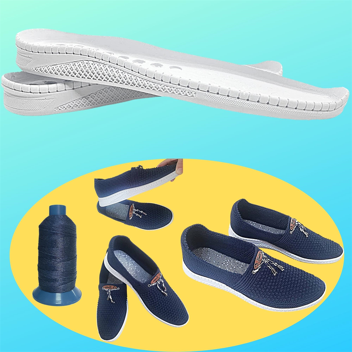 Foottab Örgü Erkek Ayakkabı Tabanı 162